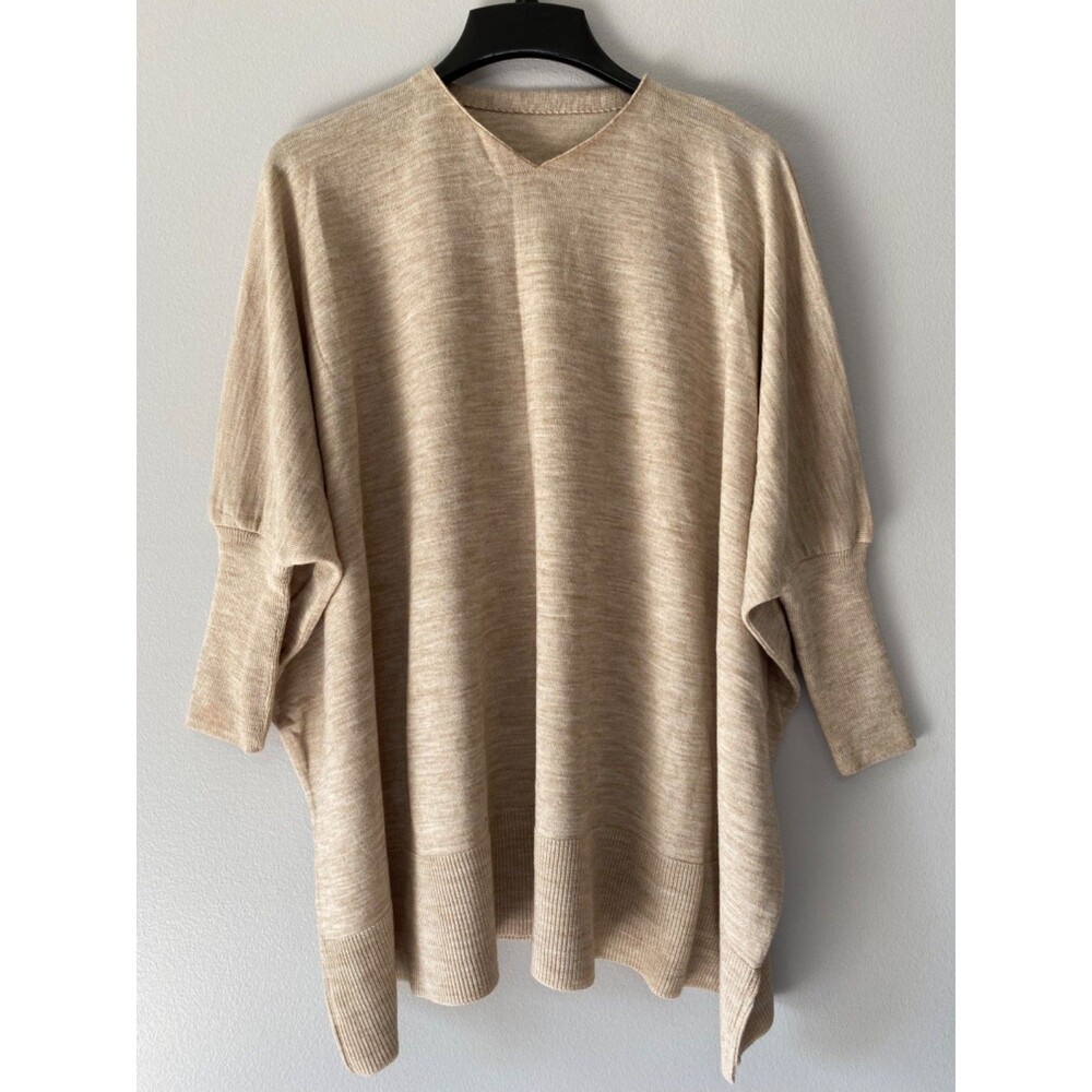 Unbranded Women's Knit Beige Sweater One Size